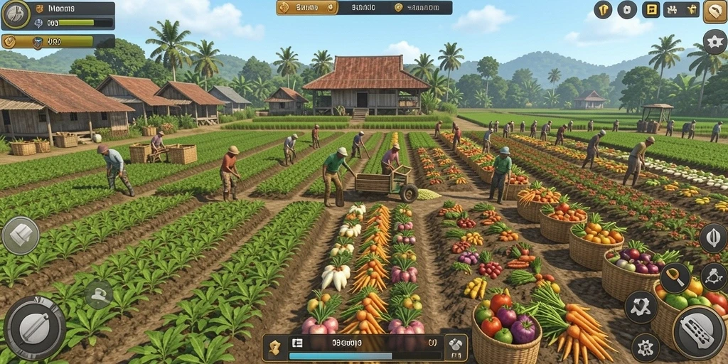 Screenshot menunjukkan interaksi multiplayer dengan pemain lain.