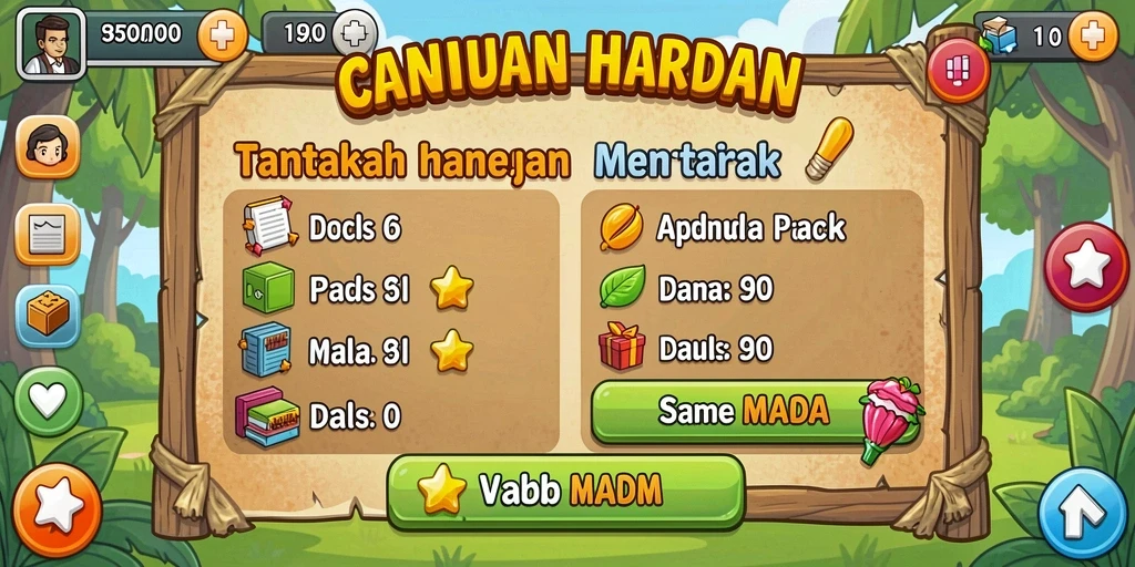 Pemandangan yang menakjubkan dalam game.
