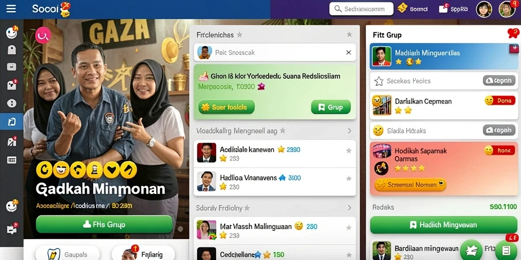 Karakter layar penuh dengan pilihan kustomisasi menarik.